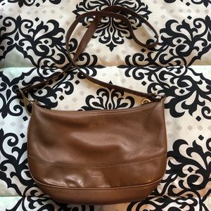 Longchamp leather crossbody bag